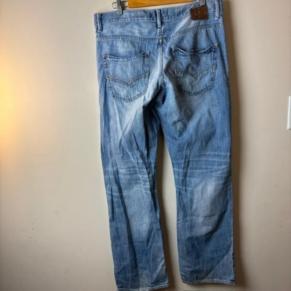 Mens 34L BKE Vintage Welder Long Straight Jeans Blue Outdoor Western Workwear